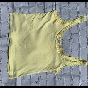 Talbotts yellow lacey tee!